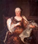 Hyacinthe Rigaud Portrait of Elisabeth Charlotte of the Palatinate (1652-1722), Duchess of Orleans oil